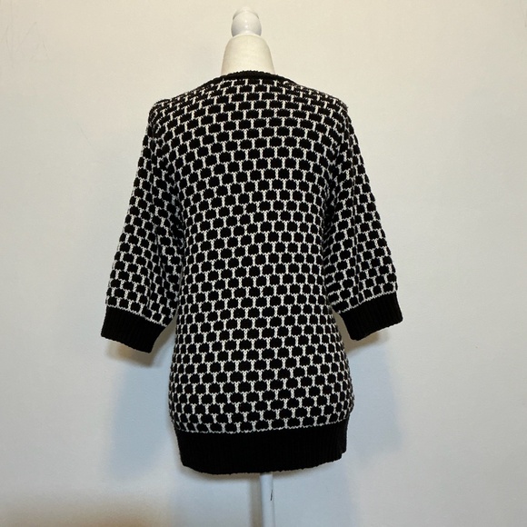 Kirna Zabete at Target Chunky Black & White Textured Knit Sweater Women’s XS - Picture 3 of 7